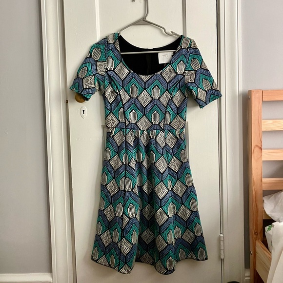 ANTHROPOLOGIE HD in Paris Hollyhock Dress Size Small - Picture 2 of 5